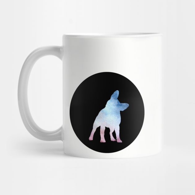 French Bulldog - Soft Lilac Silhouette by SophieStockArt